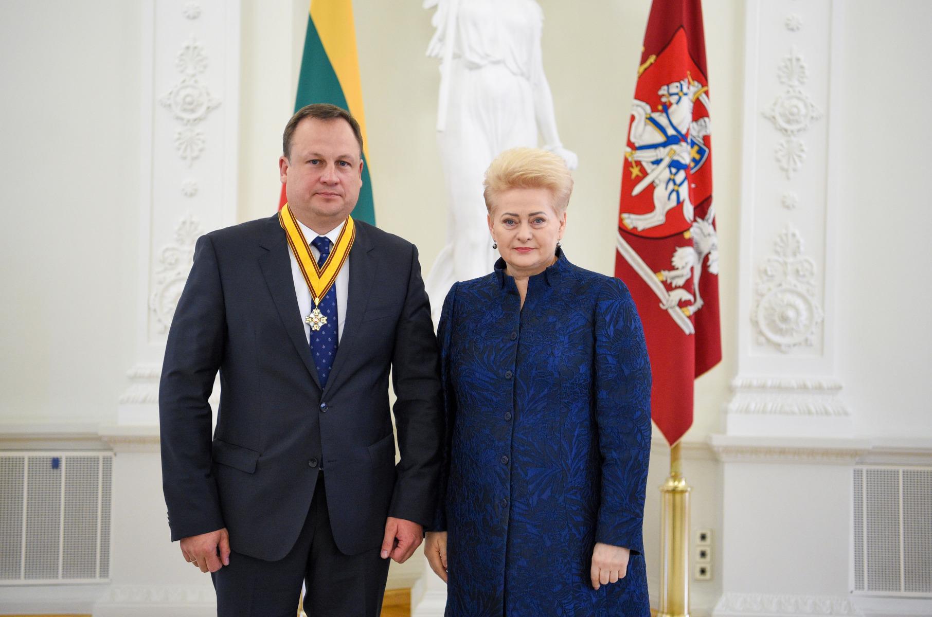Apdovanojo už nuopelnus Lietuvos Respublikai / Roberto Dačkaus nuotr.