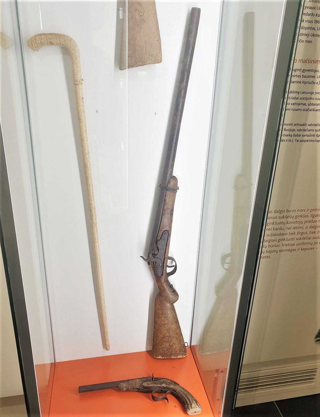 Bus registruoti ir muziejuje esantys ginklai / Įdomiausius ginklus galima pamatyti muziejaus ekspozicijoje.  Autorės nuotr.