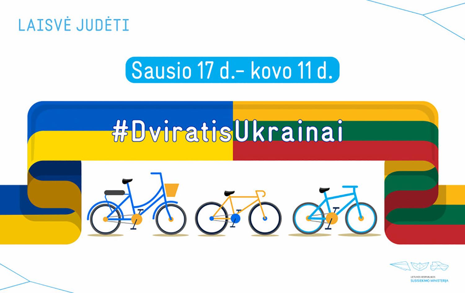 Kviečia dovanoti dviračius ukrainiečiams /