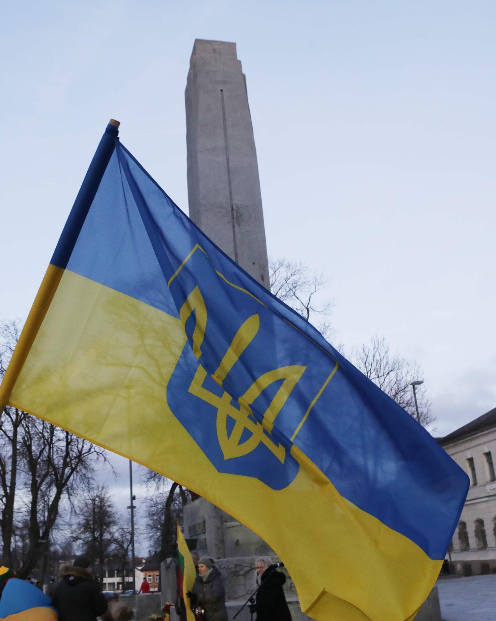 Kviečia į Ukrainos palaikymo akciją / Dainiaus Vyto nuotr.