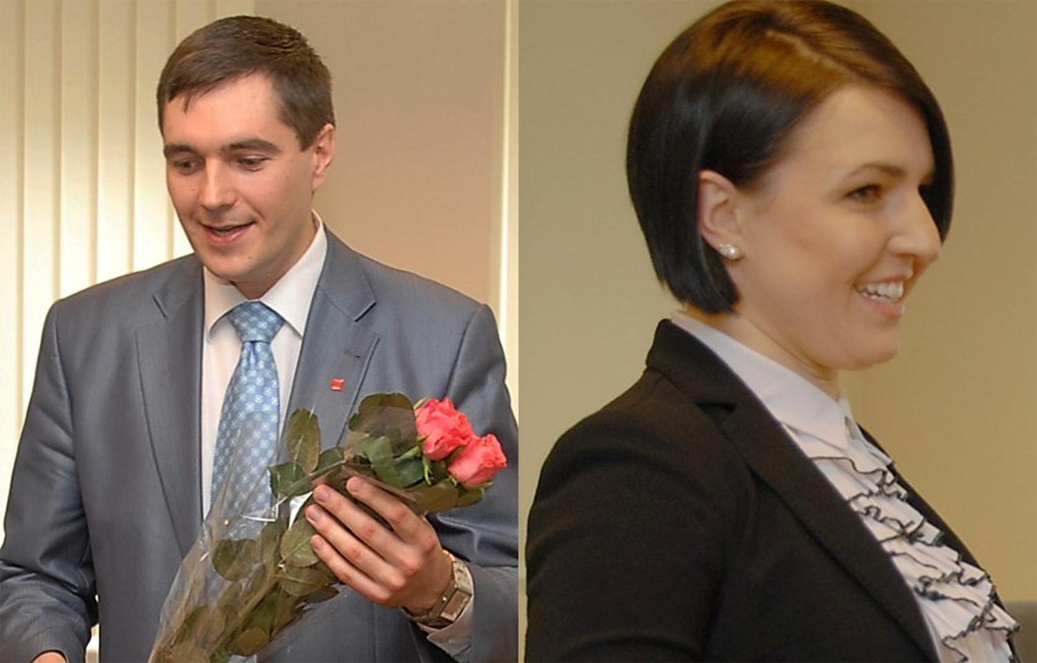 Patvirtino kandidatus / Gedimino Nemunaičio nuotr. Agnė Balčiūnienė ir Arūnas Dudėnas
