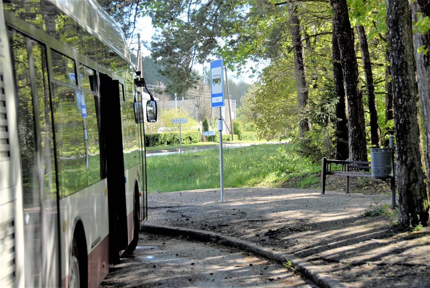 Paviljoną žada pastatyti / Pašiliškiai laukia nesulaukia autobusų stotelės paviljono.  Gedimino Nemunaičio nuotr.