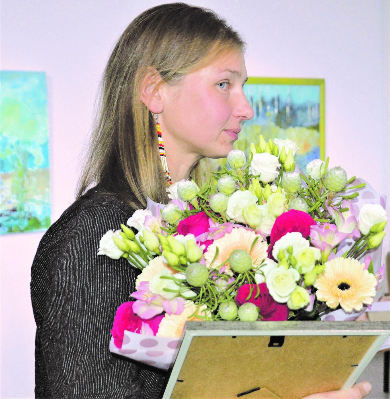 Poetei įteikta Vlado Šlaito premija / Autoriaus nuotr. Vlado Šlaito premijos laureatė Jurgita Jasponytė.