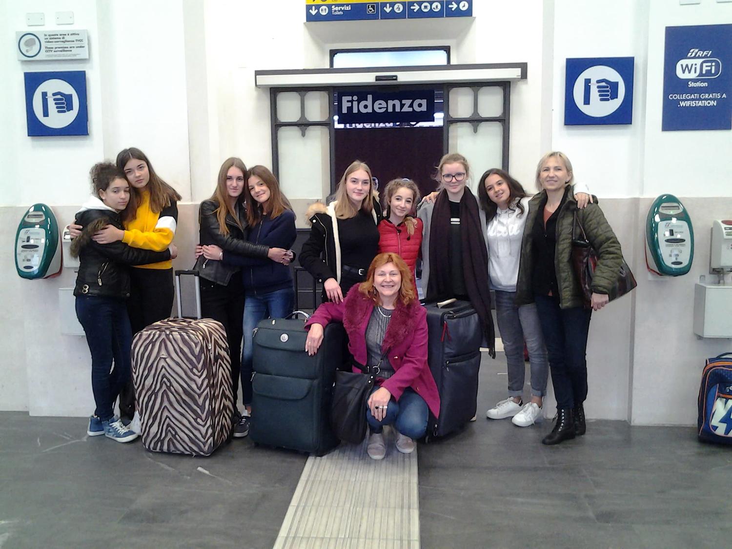 Projekto dalyvių grupė lankėsi Italijoje / Buvo labai sunku atsisveikinti su draugais tapusiais žmonėmis – traukinių stotyje verkė visi.
