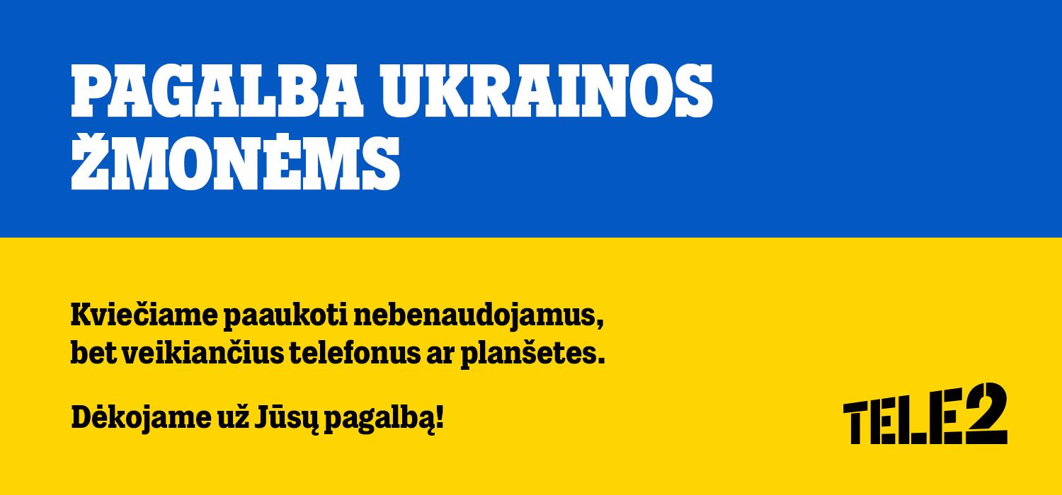 „Tele2“ iniciatyva: ukrainiečiams perduota apie 1 000 lietuvių paaukotų įrenginių /