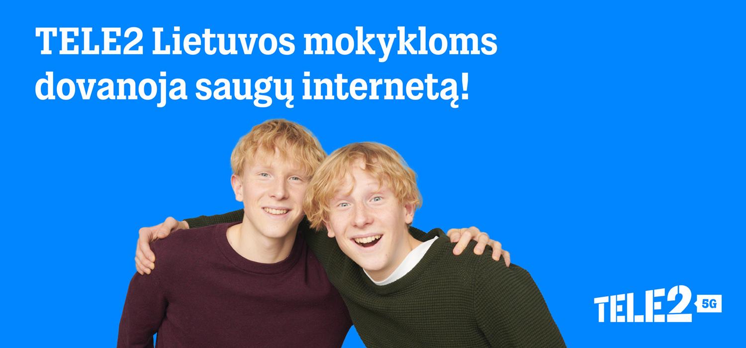 „Tele2“ Lietuvos mokykloms dovanoja interneto apsaugos paslaugą /