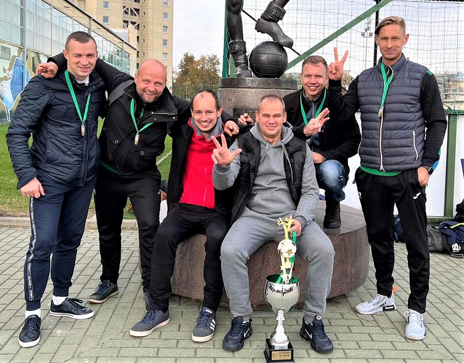 Ukmergės futbolo komandai – trečioji vieta / Ukmergės „Vienybės“ komanda.